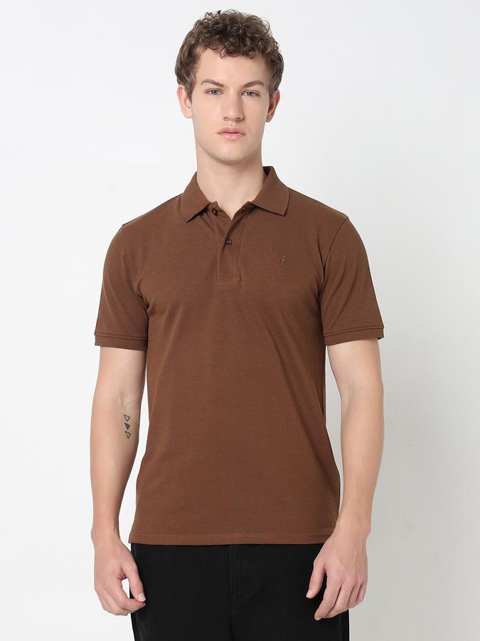 Solid Polo T-Shirt with Short Sleeves image number 1