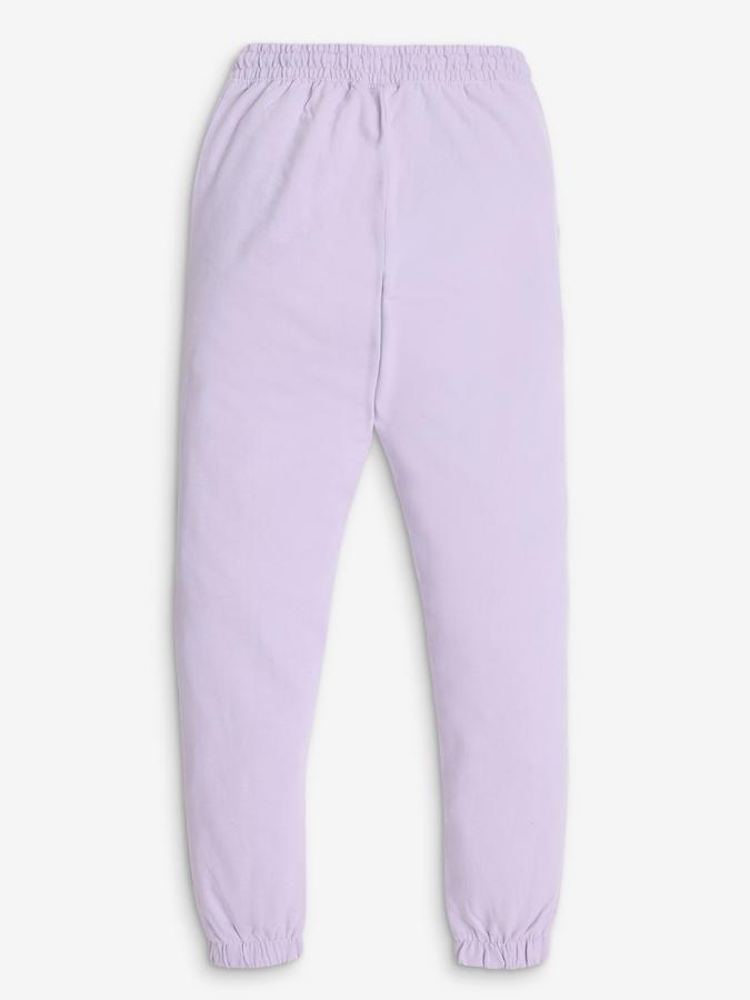 Girls Typographic Print Slim Fit Track Pants image number 2