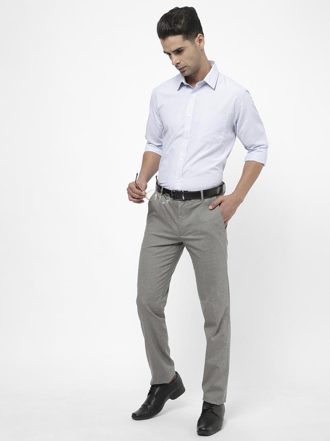 R&B Blue Men Formal Shirts image number 1