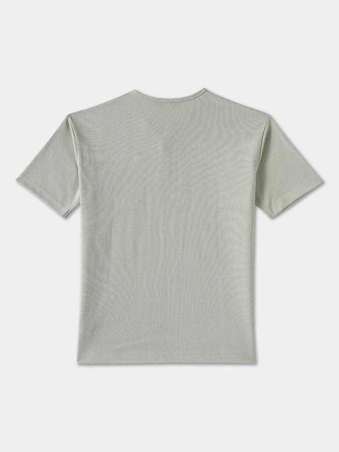 Boys Regular Fit Short Sleeve Henley Neck T-Shirt