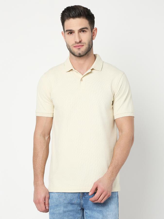 Men Patterned Regular Fit Polo T-Shirt image number 0
