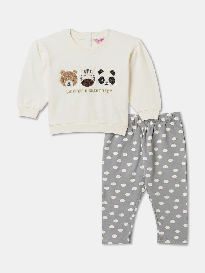 Baby Girls Casual T-shirt Track Pants 