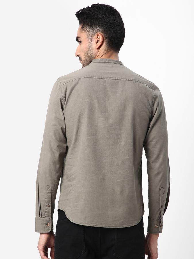 R&B Men Grey Casual Shirts image number 2