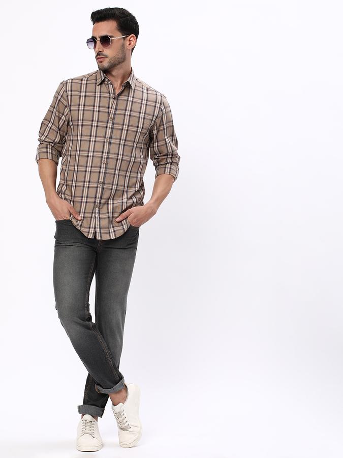 Men Regular Fit Checked Shirt image number 1