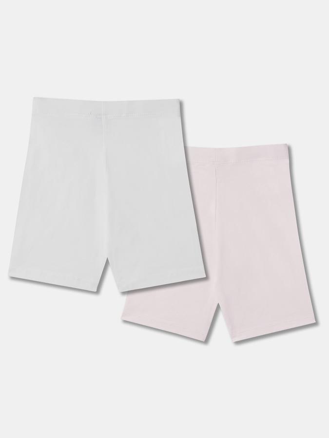 Girls Pack of 2 Regular Fit Shorts image number 1
