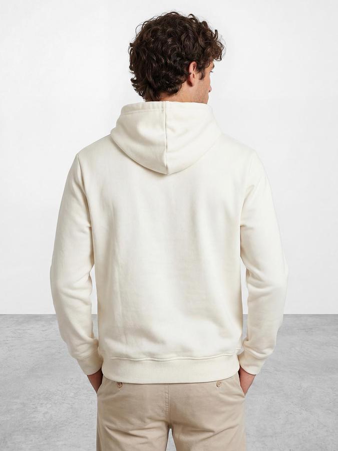 R&B White Blended Printed Men Sweatshirts