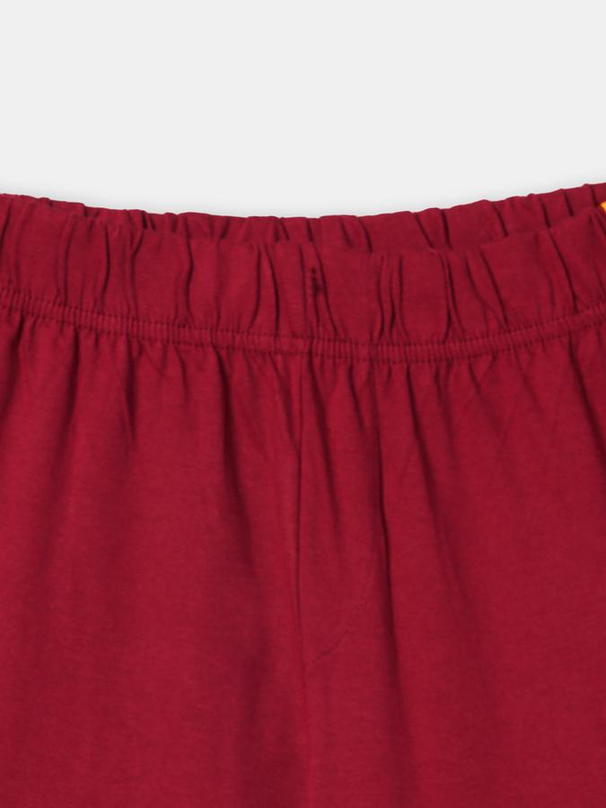 R&B Boys Red Shorts & 3/4Ths image number 2