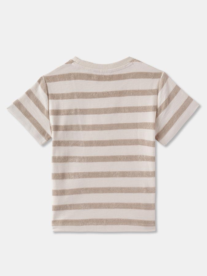 Boys Striped Polycotton Regular T Shirt image number 1