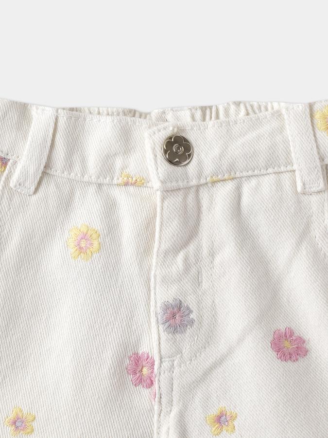 Short For Girls Casual Floral Print Pure Cotton image number 3
