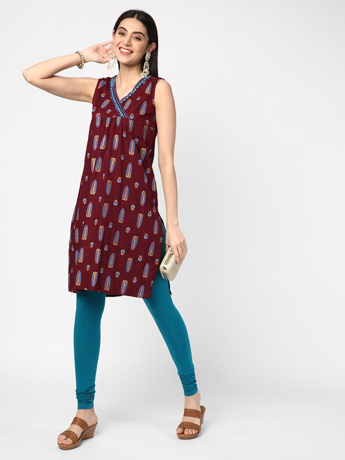 R&B Women Wine Kurtas image number 1