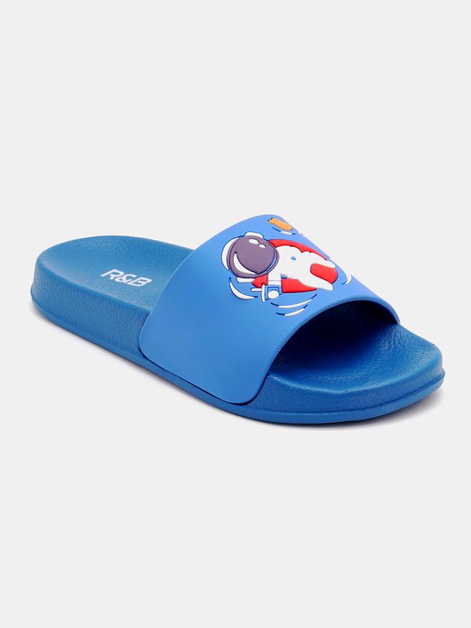 Boys Space Printed Slides Flip-Flops image number 2