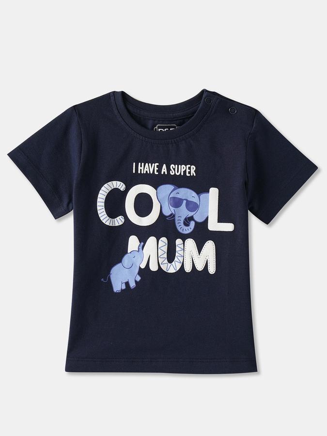 Boys Cotton Regular Fit Crew Neck Graphic T-shirt