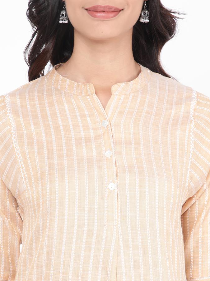 R&B Women Peach Kurta image number 3