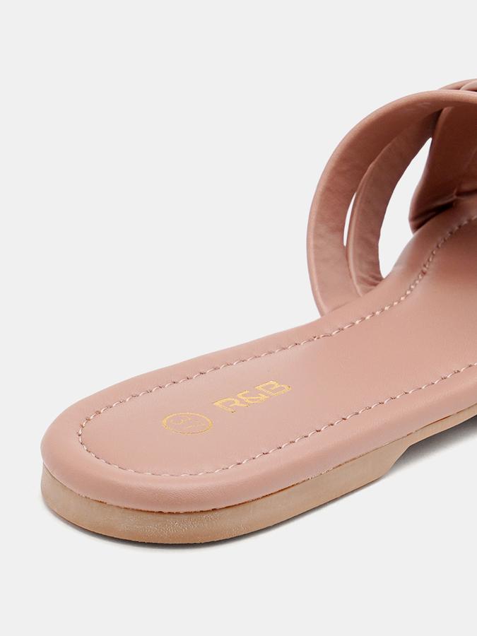 R&B Women Multi Strap Flat Sandals image number 5
