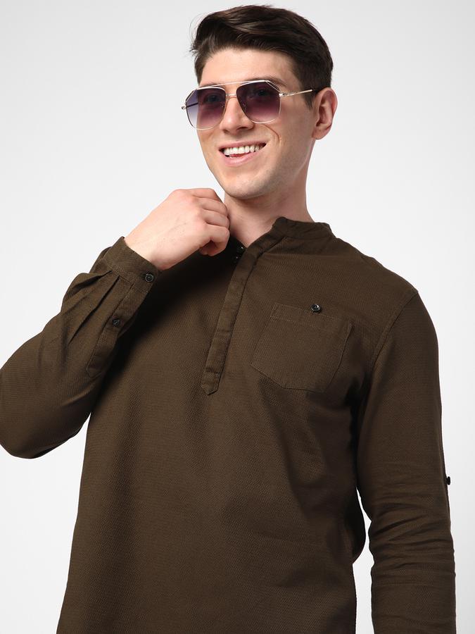 R&B Men Olive Shirts image number 0