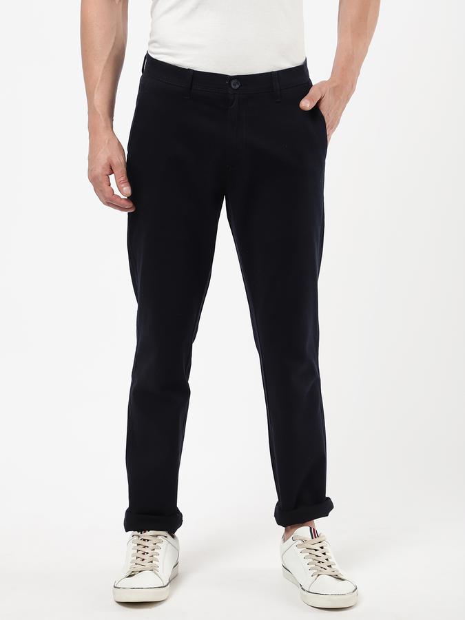 R&B Men Blue Casual Trousers image number 0