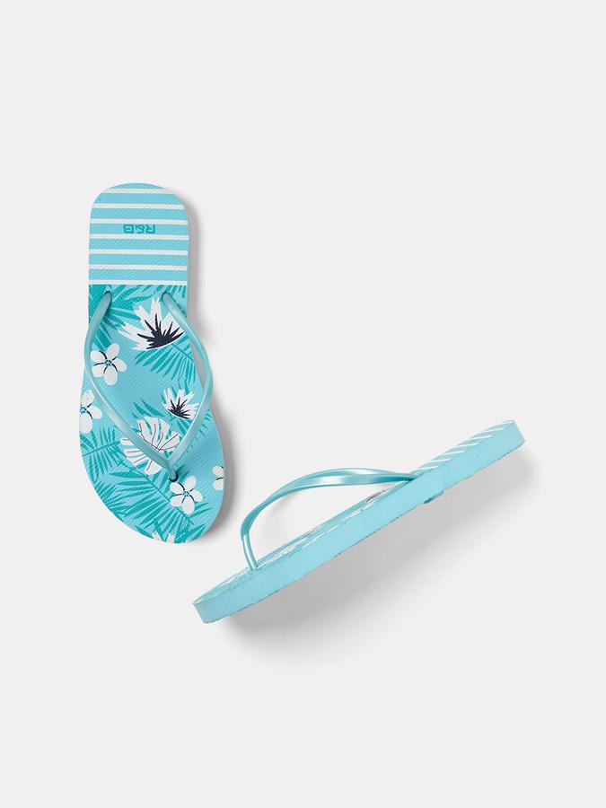 R&B Women Teal Flip Flops image number 0