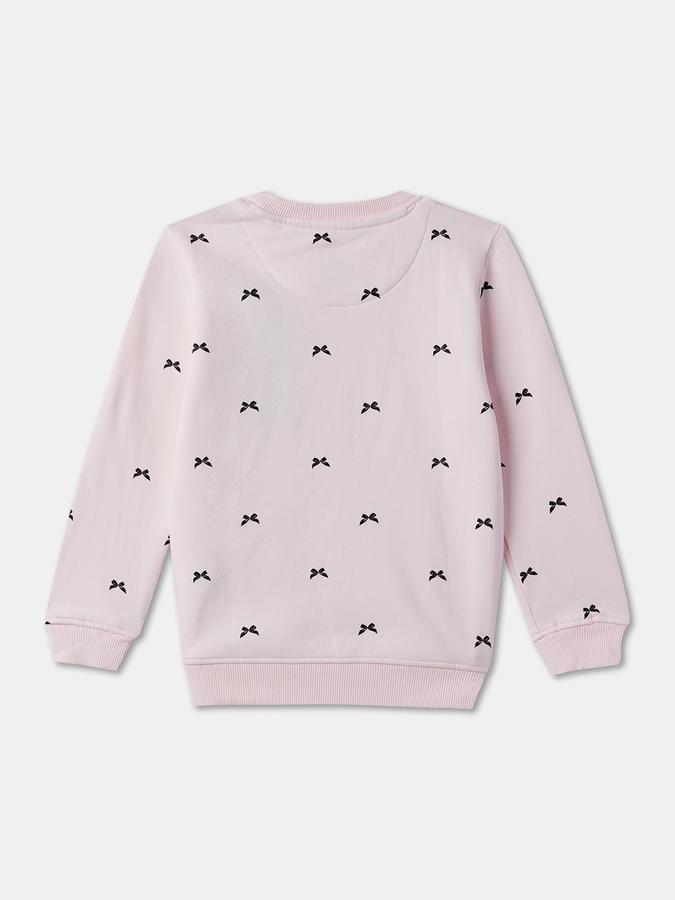 Girls All-Over Print Long Sleeve Crew Neck SweaT-Shirt