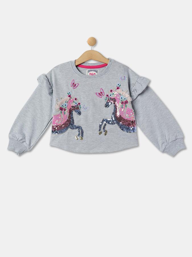 R&B Girls Grey Sweatshirt