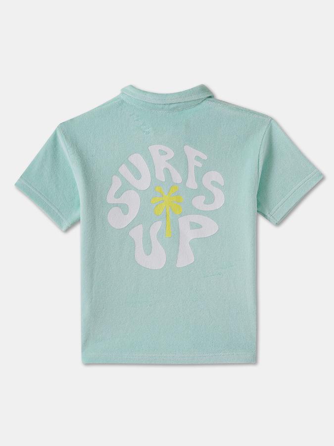 Boys Regular Fit Short Sleeve Polo Collar T-Shirt