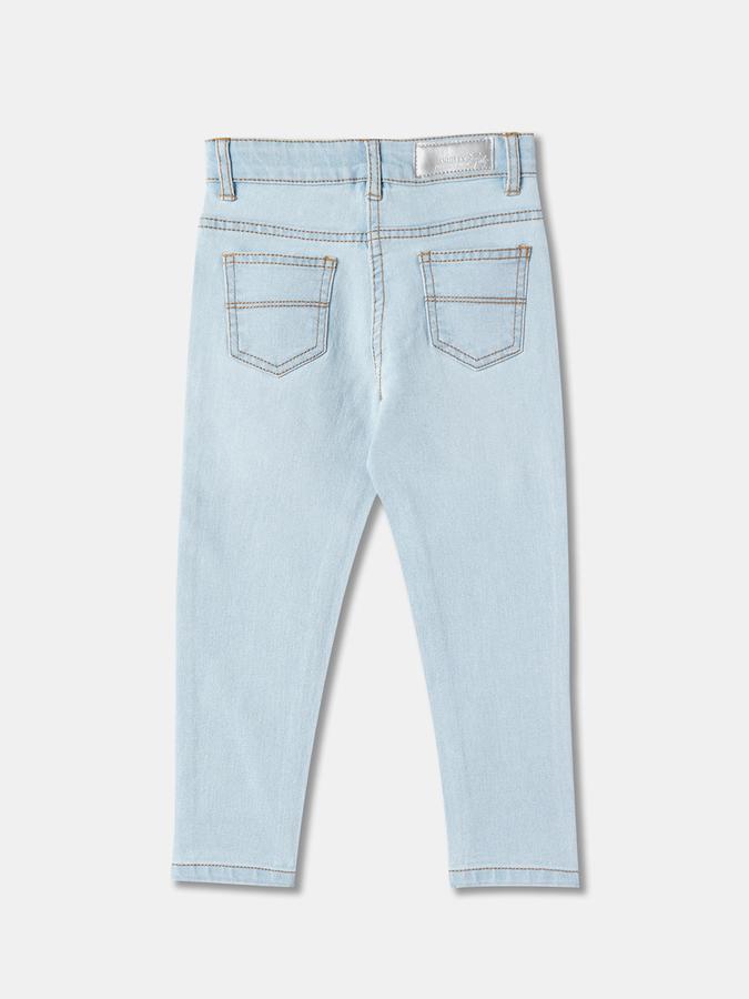 Girls Denim Regular Fit Mid-Rise Clean Look Jeans