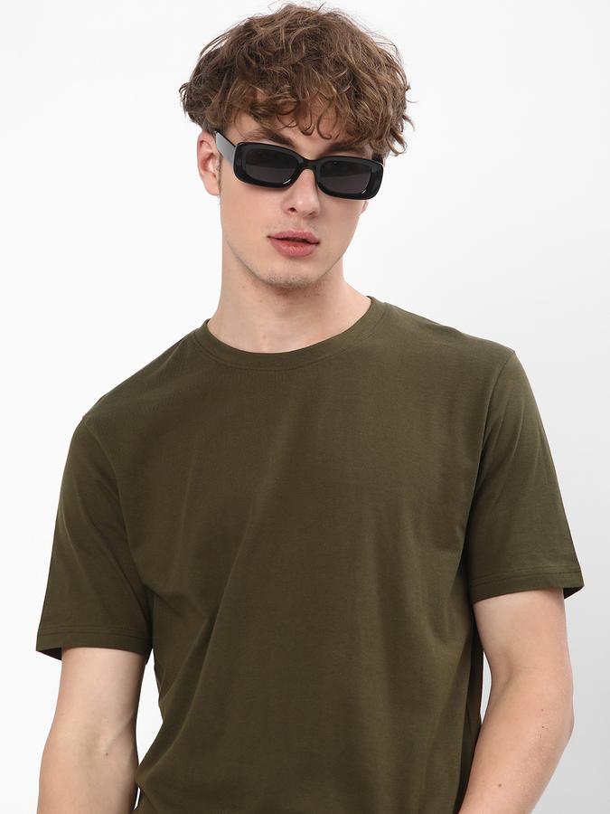R&B Men Olive T-Shirts