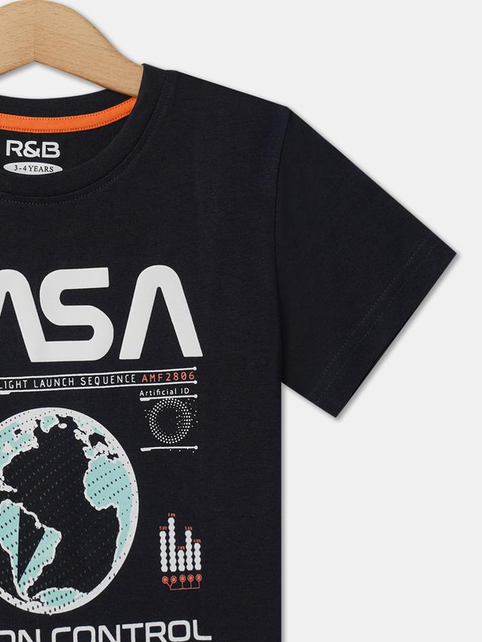 R&B Boys Relaxed Fit Round-Neck T-Shirt image number 2