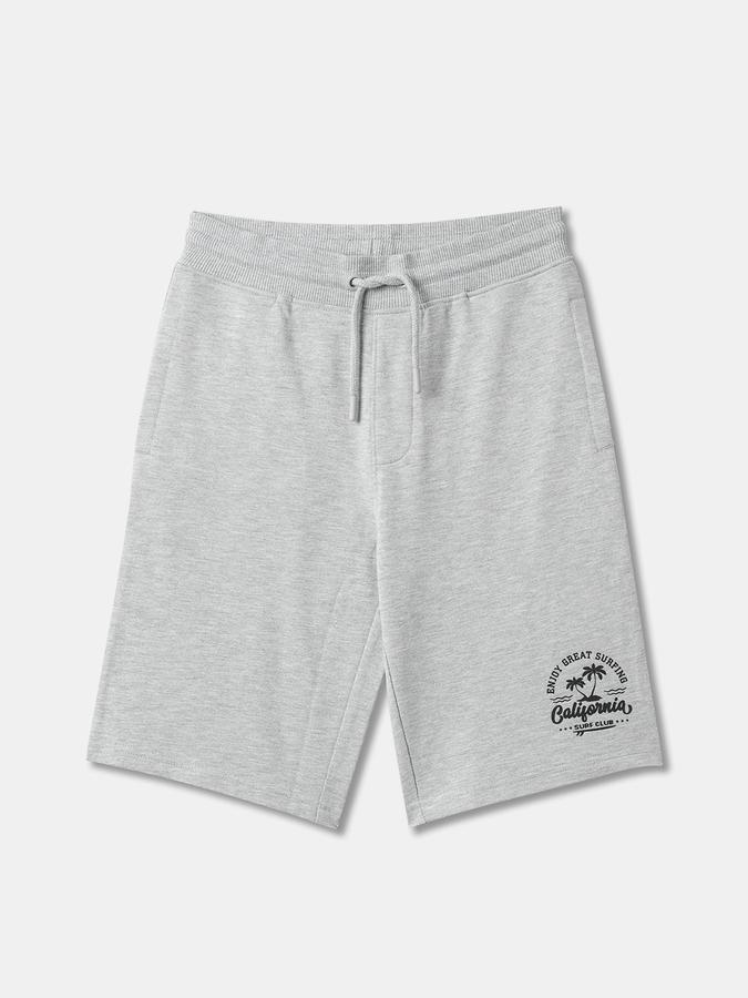 Boys Typographic Print Regular Fit Shorts