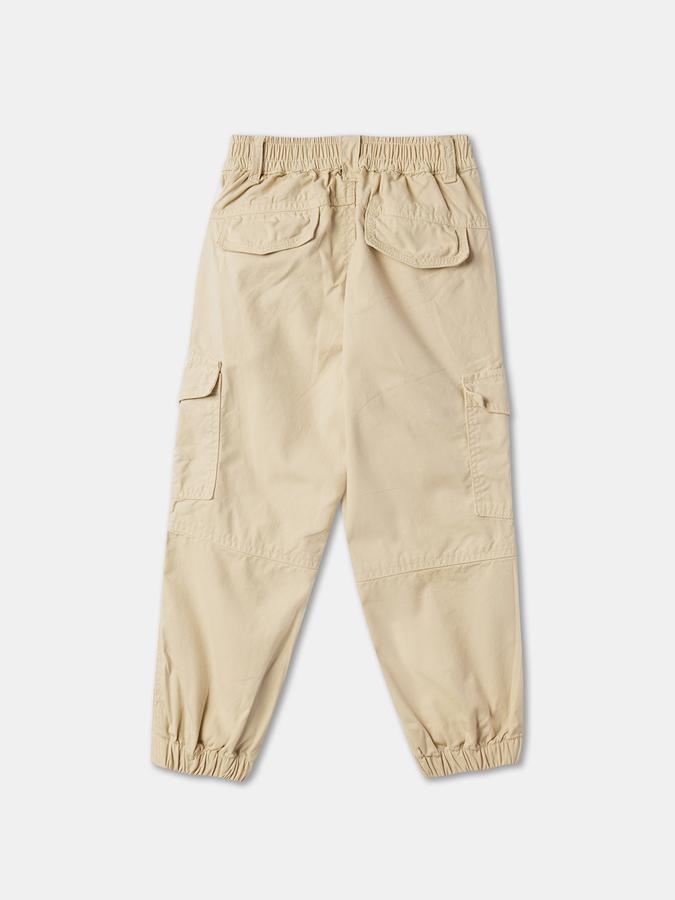 Girls Flat-Front Straight Fit Trousers image number 1