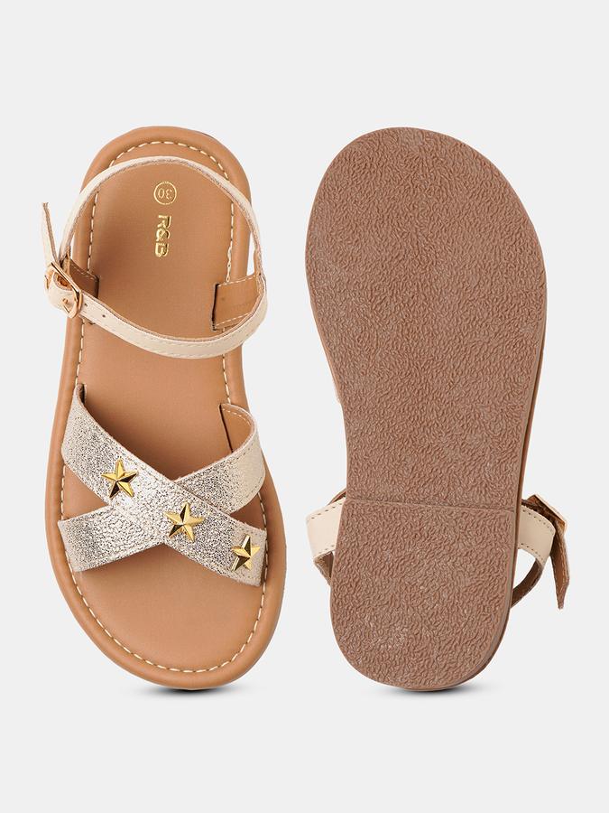 Girls Criss-Cross Flat Sandals image number 3