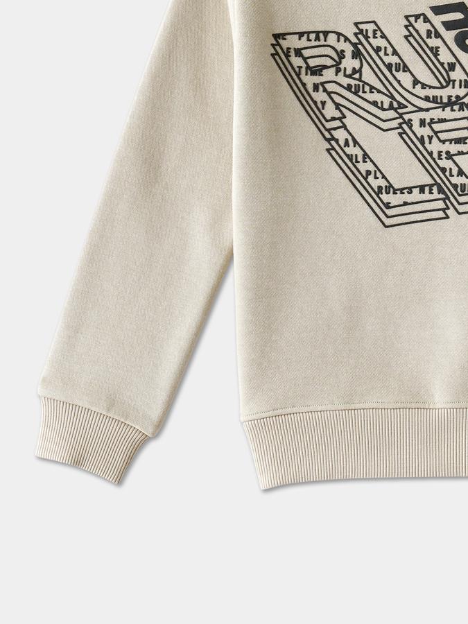 Boys Cotton Blend Relaxed Fit Crew Neck Graphic Sweatshirt