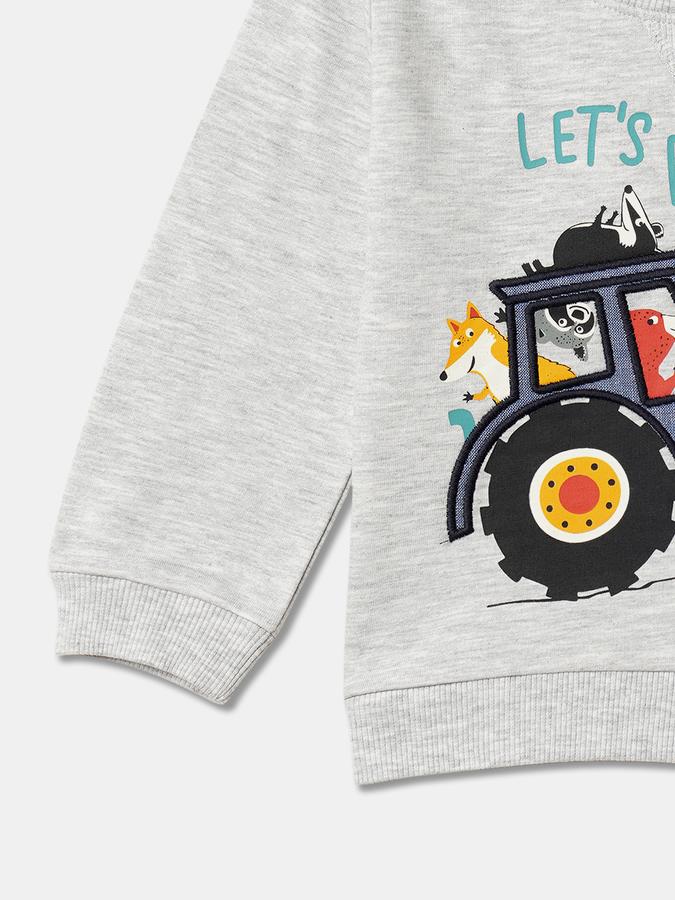 Boys Relaxed Fit Full Sleeve Crew Neck SweaT-Shirt