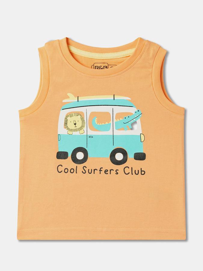 Boys Graphic Print Round-Neck T-Shirt