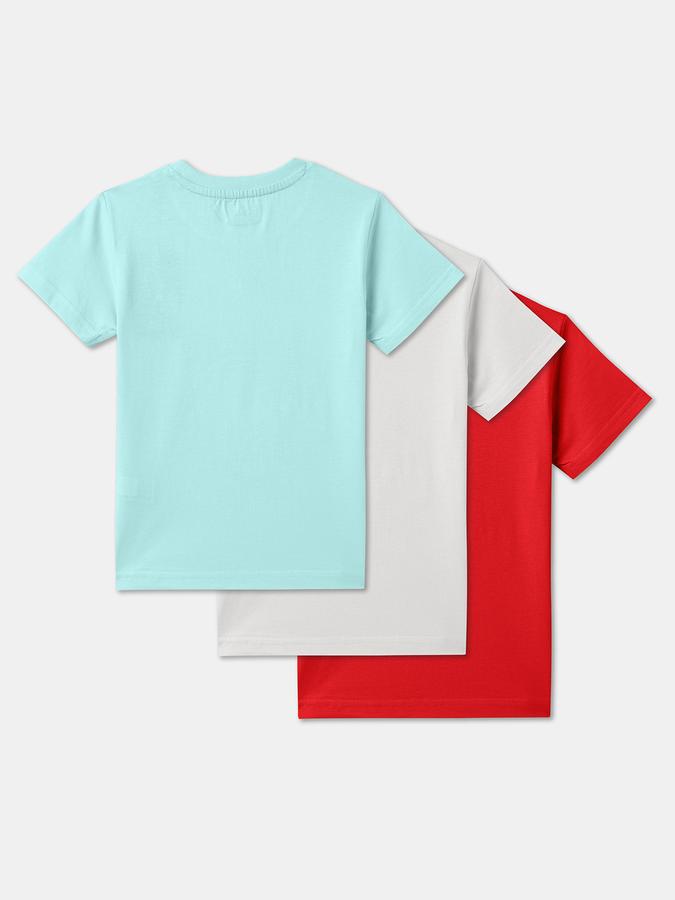 Boys Pack of 3 Graphic Print Regular Fit T-Shirt image number 1