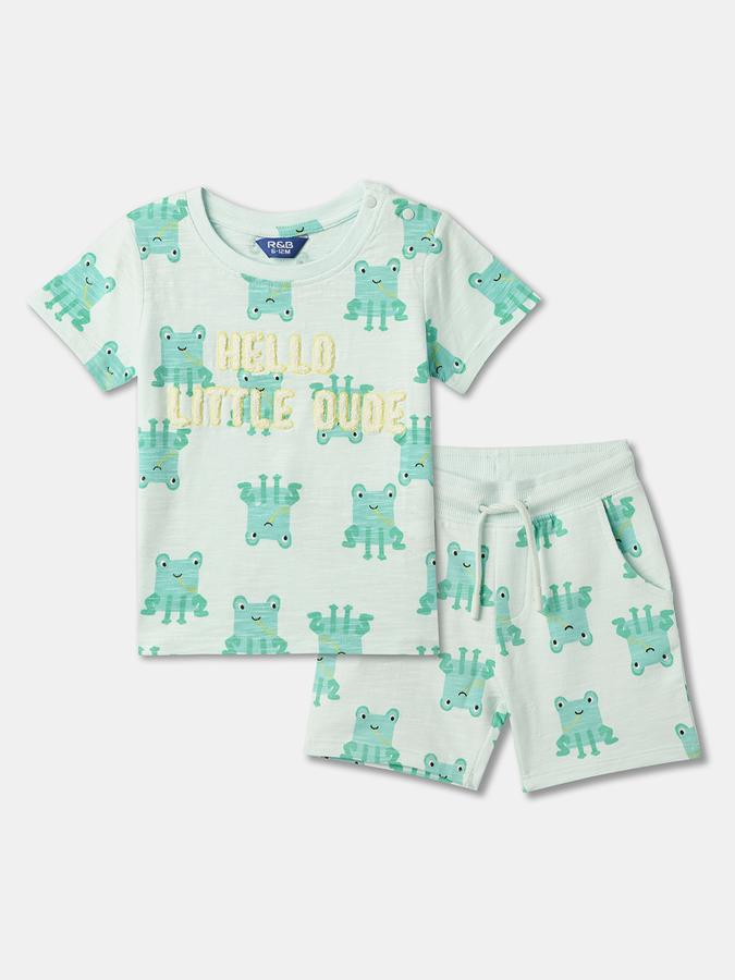 Boys Printed T-Shirt & Shorts Set image number 0