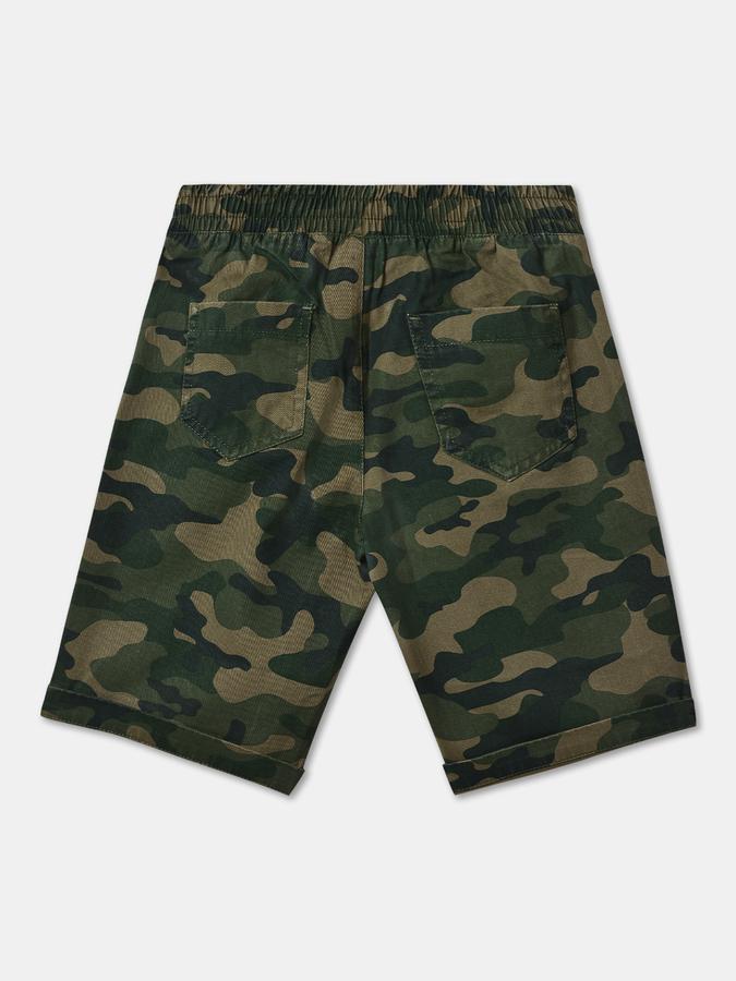 R&B Boys Olive Shorts & 3/4Ths image number 1