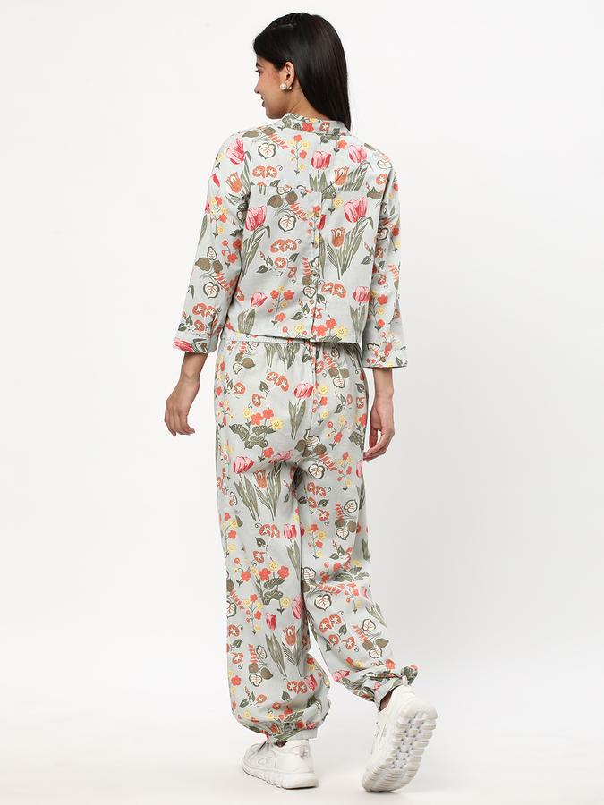 Women Polyester Blend Printed Kurta and Pants Set