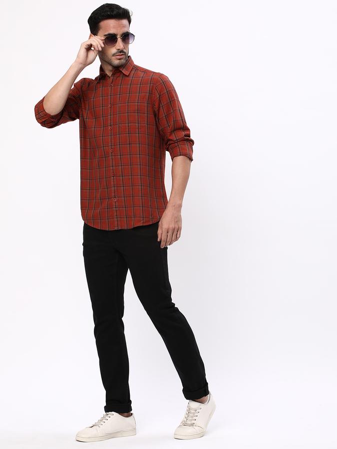 R&B Men Brown Casual Shirts image number 1