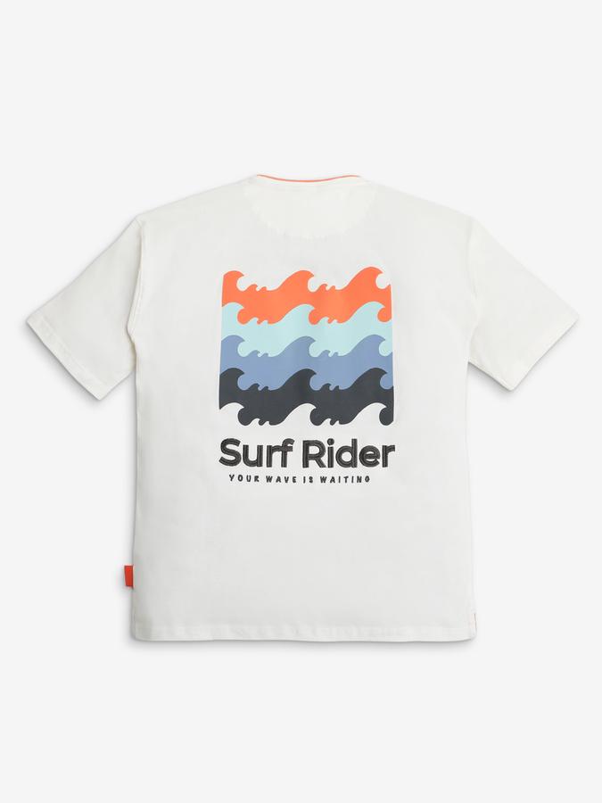 Boys Graphic Print Regular Fit Crew-Neck T-Shirt image number 1