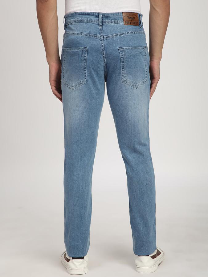 Men Cotton Slim Fit Mid Rise Clean Look Jeans