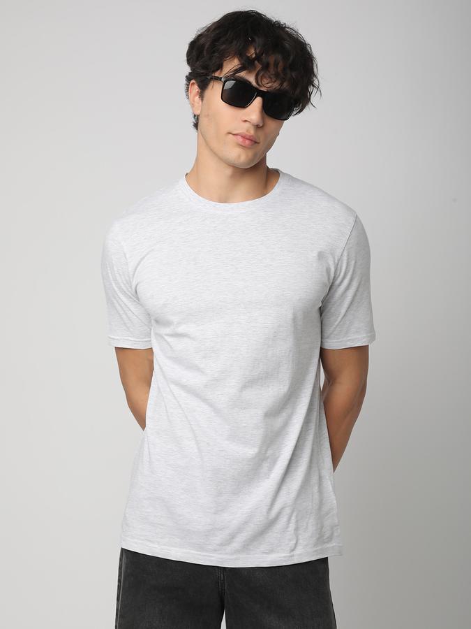 Solid Men Round Neck T-Shirt