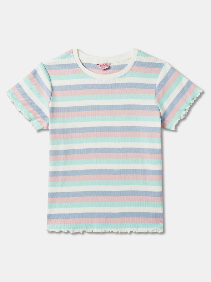 Girls Typographic Print Round-Neck Top image number 0