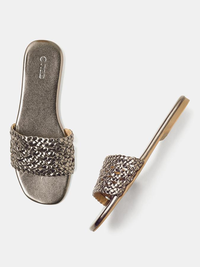 Open-Toe Slip-On Flat Sandals image number 0
