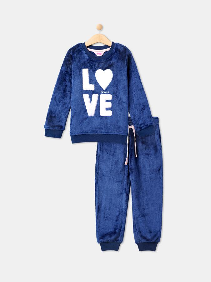 R&B Blue Girls Nightwear set image number 0