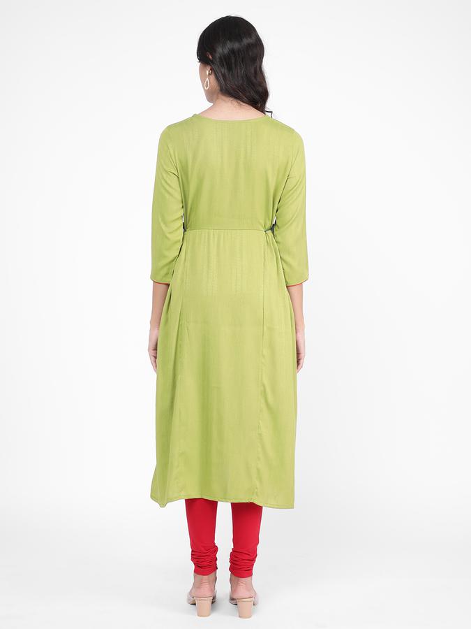 R&B Women Olive Kurta image number 2