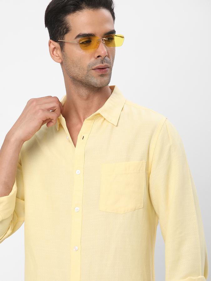 R&B Men White Casual Shirts