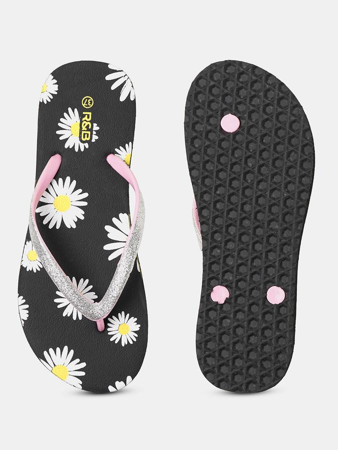 R&B Women Printed Thong Flip Flop image number 3