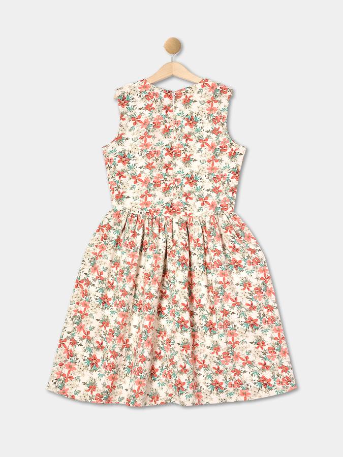 R&B Girl's A Line All Over Printed Woven Dress image number 1