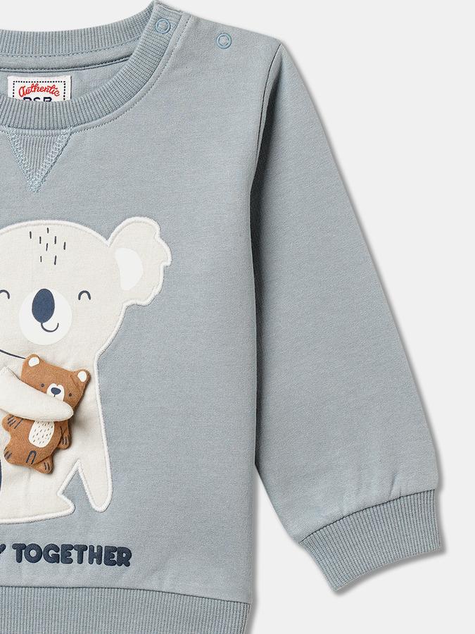 Boys Relaxed Fit Full Sleeve Crew Neck SweaT-Shirt