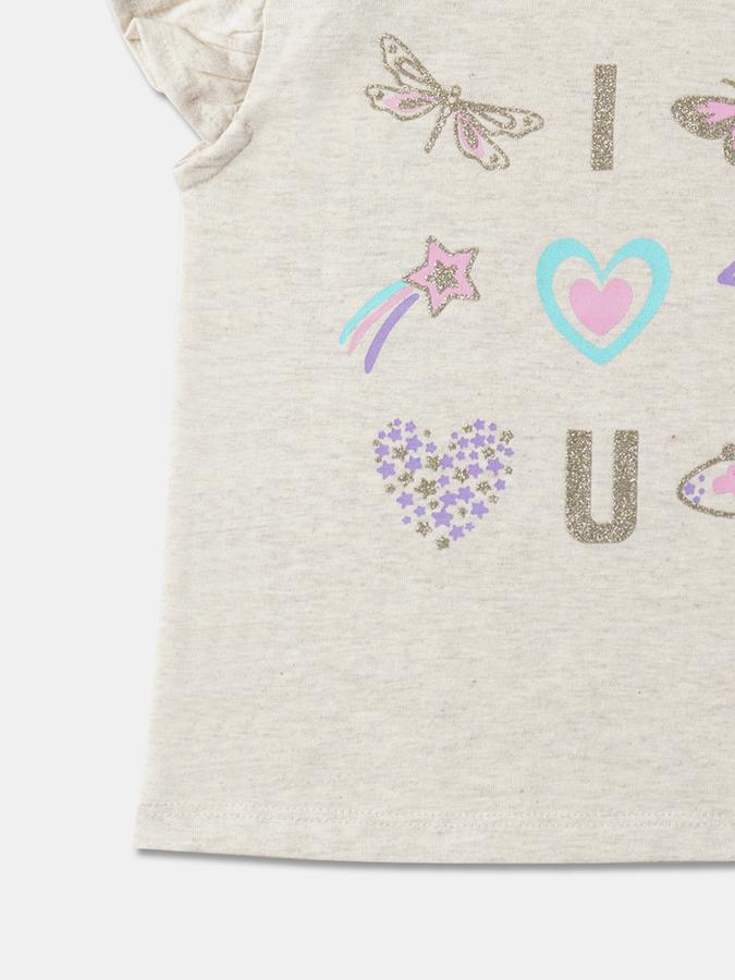 Girls Graphic Print Regular Fit T-Shirt image number 3